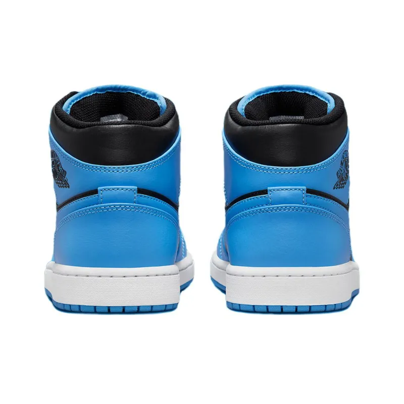 Jordan 1 Mid University Blue Black-4