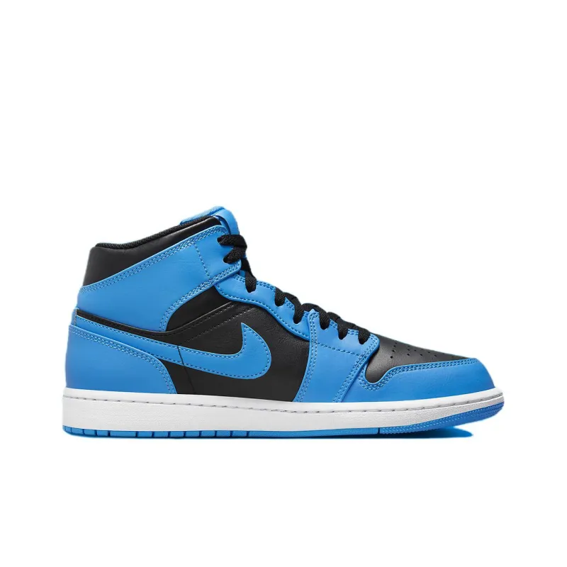 Jordan 1 Mid University Blue Black-1