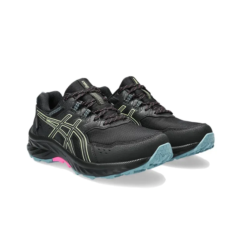 Asics Gel Venture 9 Waterproof 'Black Lime Green' Women's-2