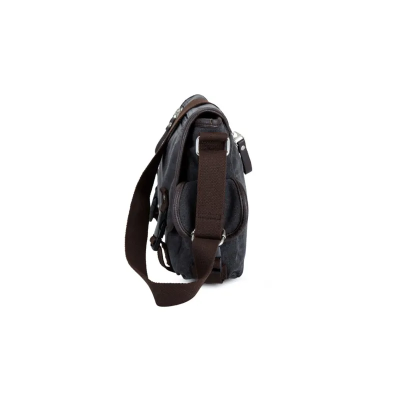 NOMK Canvas Canvas Bag Workwear Messenger Bag Backpack Crossbody Bag Regular Unisex Gray-2