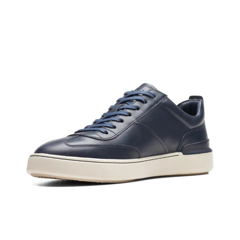 Clarks Low Top Skateboard Shoes Men's Marine Blue-1