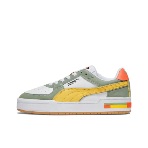 PUMA Ca Pro Casual Shoes Men Low-Top White/Yellow Green