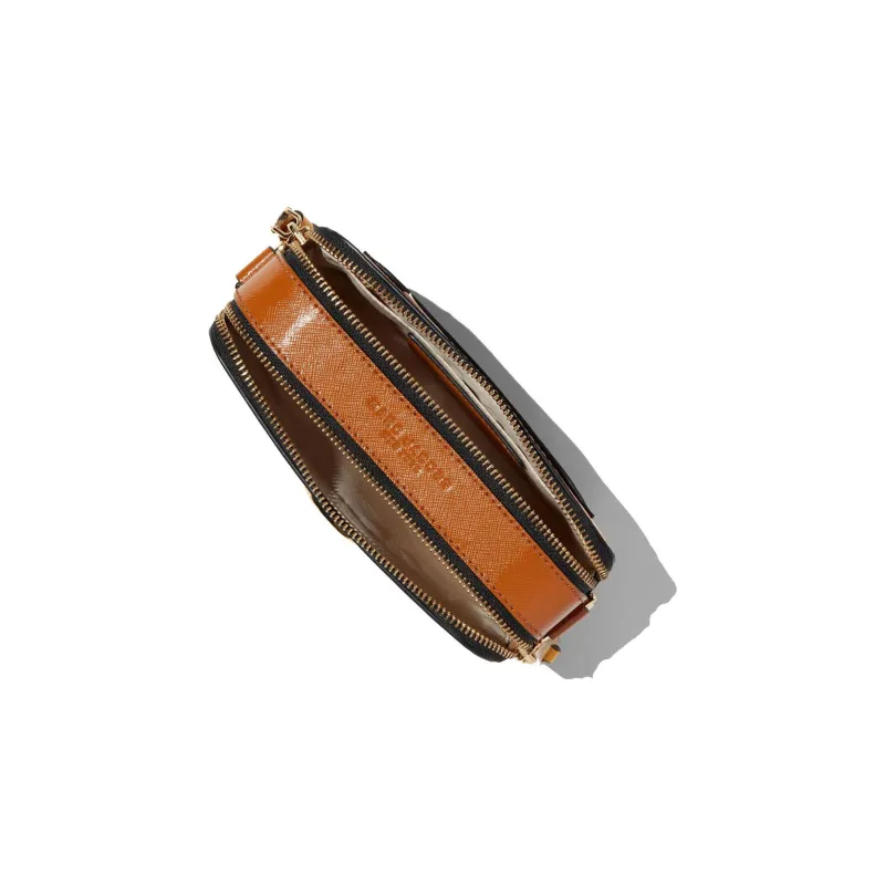MARC JACOBS Snapshot Saffiano Leather Box Bag Camera Bag Shoulder Bag Crossbody Bag Small Size Women's Orange-4