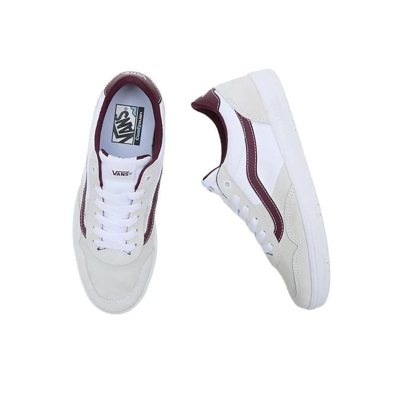 Vans Cruze Too ComfyCush Slip-Resistant Breathable Lightweight Low-Top Skateboard Shoes Unisex White Gray-3