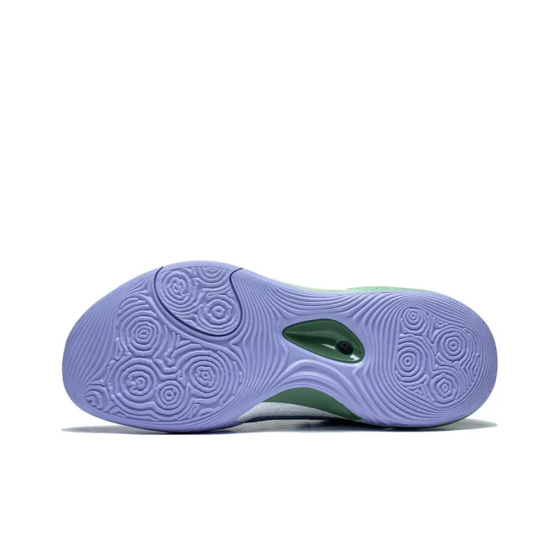 LiNing YuShuai 17 Abrasion Resistant Mid Top Basketball Shoes Men's Purple Cyan-4