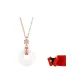 Copper Coin Peaceful Buckle Necklace-Rose Gold[LOVE Box]