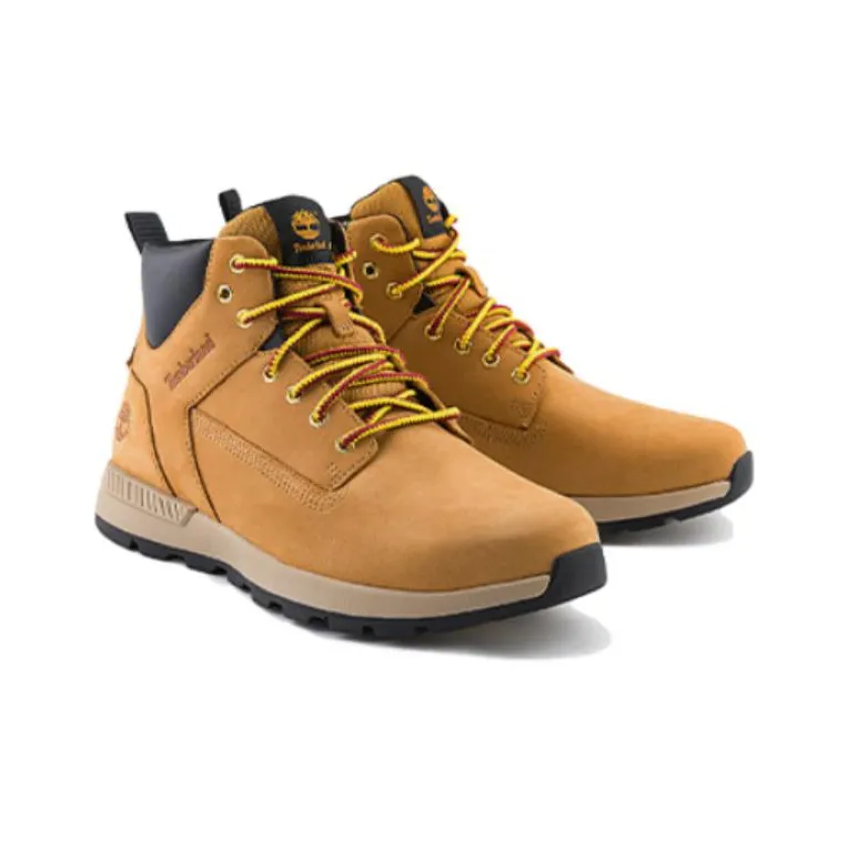 Timberland Abrasion Resistant High Top Outdoor Shoes Men's Wheat-3