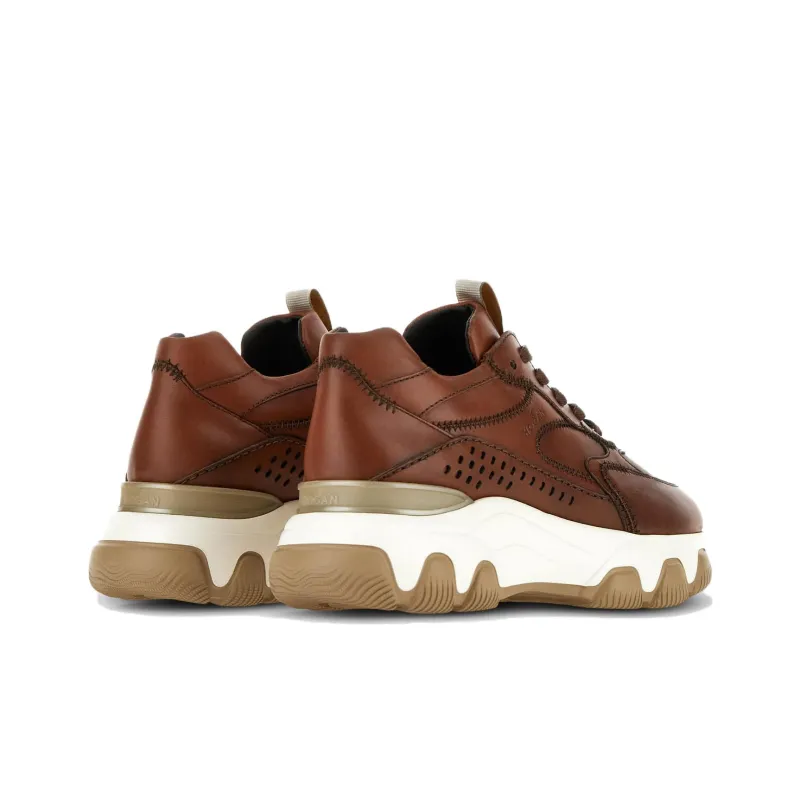 HOGAN Hyperactive Low-Top Casual Shoes Women's Brown-3