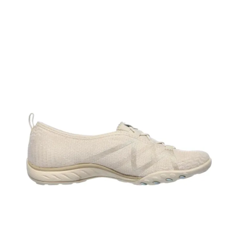 Skechers Breathe-Easy -A Look Slip-Resistant Breathable Lightweight Low-Top Casual Shoes Women's Ecru-1