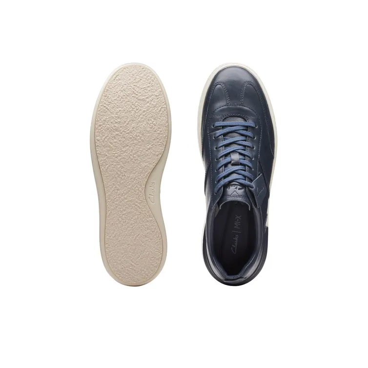 Clarks Low Top Skateboard Shoes Men's Marine Blue-2