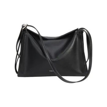 YOCAMU Cow Leather Tote Bag Shopping Bag Shoulder Bags Medium Size Women's Black White Brown