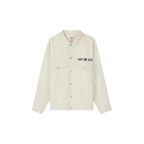 Tommy Hilfiger Denim Jackets Unisex Off White 1CE