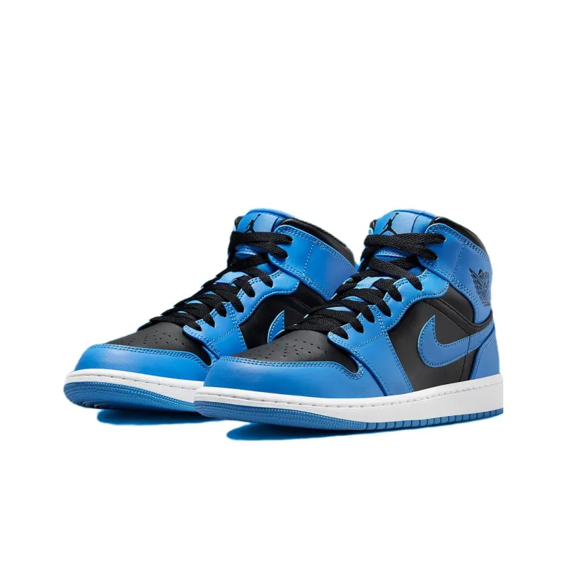 Jordan 1 Mid University Blue Black-2