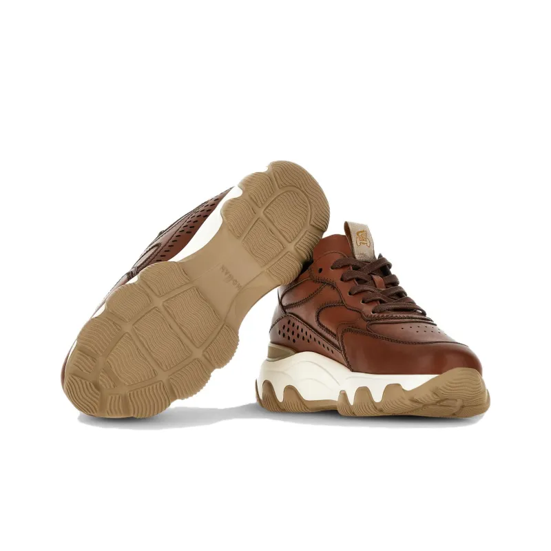 HOGAN Hyperactive Low-Top Casual Shoes Women's Brown-4