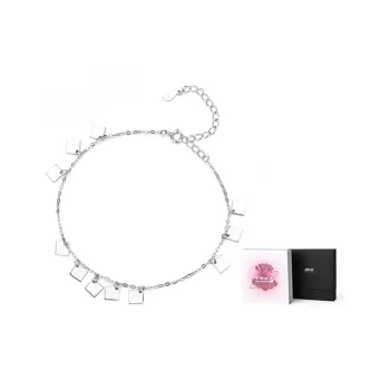 AKAK 925 Sterling Silver Anklets Women's