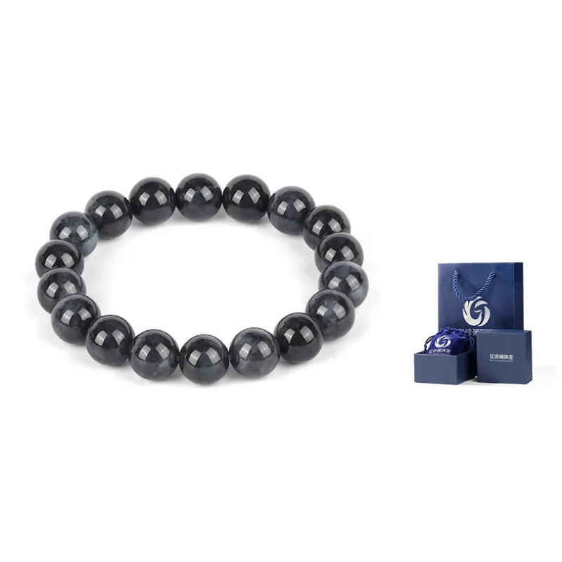 Yi Zhen Ge Bean Type Jadeite Bracelets Unisex-0