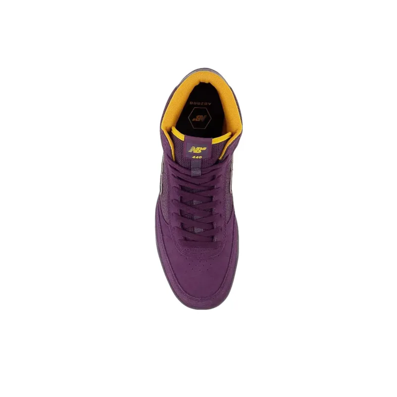 New Balance Numeric 440 Cushioning, Slip Resistant, And Abrasion Resistant Mid Top Skateboard Shoes Men's Purple-2