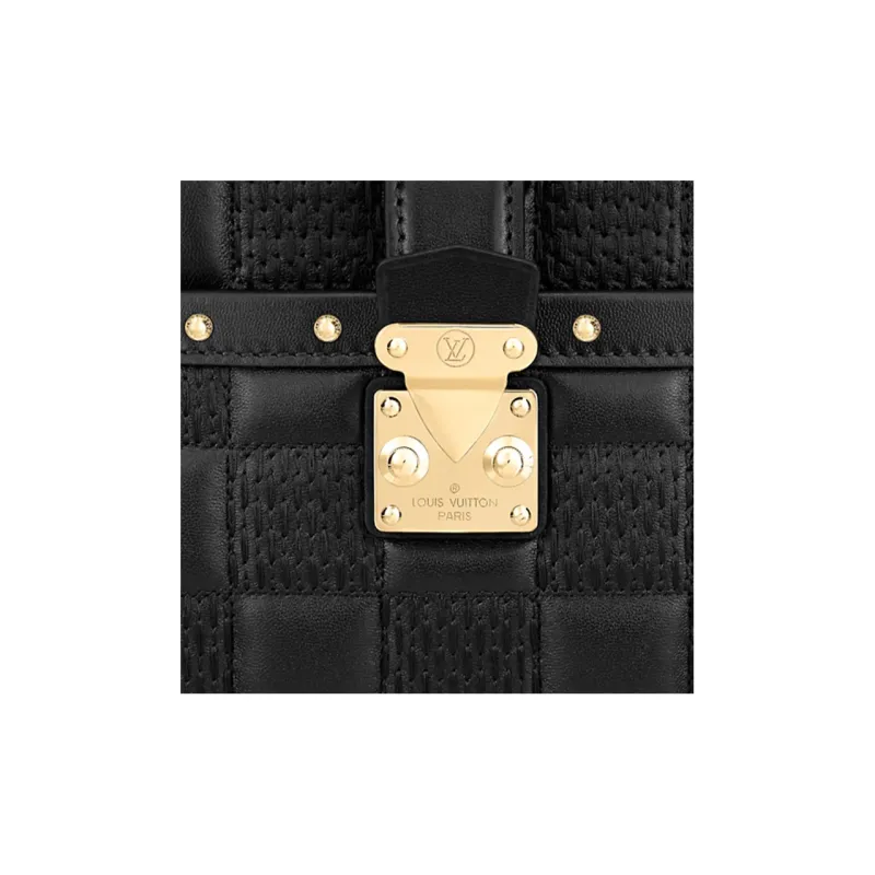 LOUIS VUITTON Pochette Troca Damier Quilt Black-4