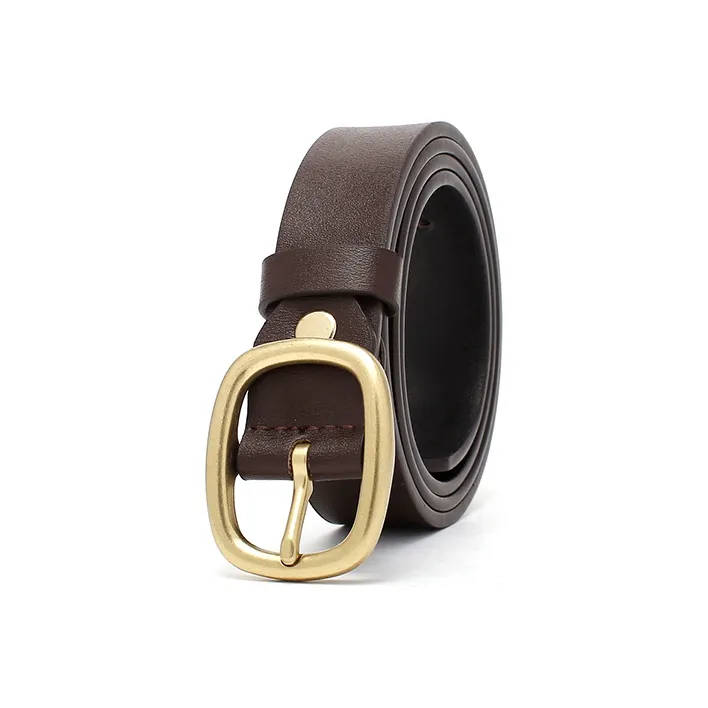 FREE RABBITⅡ Oval Pin Buckle Cow Leather Leather Belts Unisex 2.8CM-11