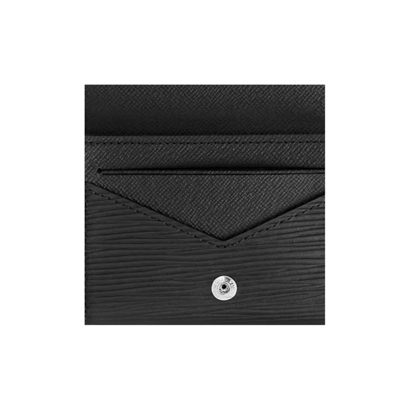 LOUIS VUITTON Enveloppe Carte De Visite Epi Noir Black-4