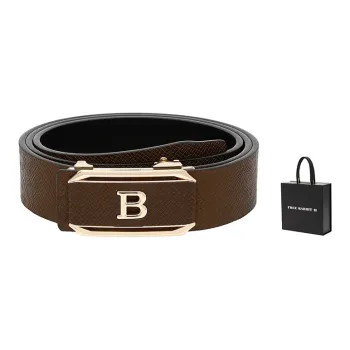 FREE RABBITⅡ B Letter Automatic Buckle Business Casual Leather Belts Men's