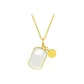 White Jade Amulet (Chain Not Included)-Y0411801