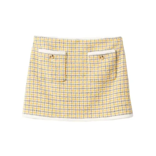 MIU MIU Casual Short Skirts Women's Yellow