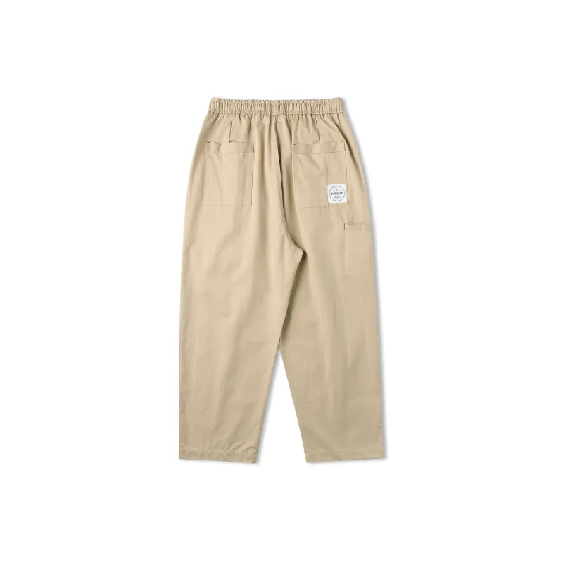 PUNCTILIOUS Casual Pants Unisex Khaki-1