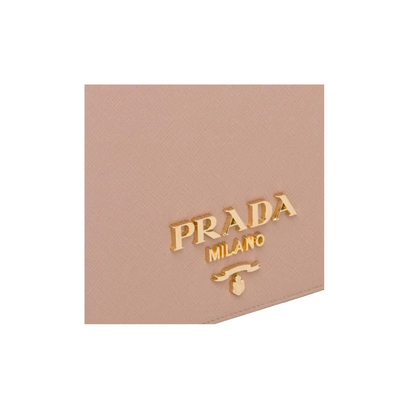 PRADA Saffiano Leather Handbag Shoulder Bag Crossbody Bag Mini Women's Pink-4