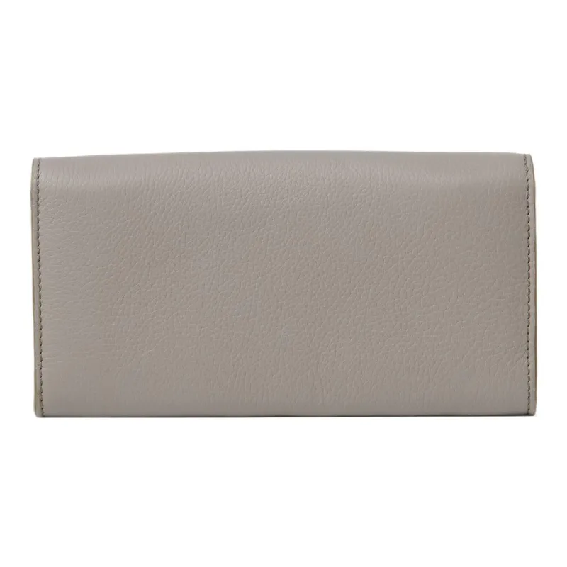 Chloe Marcie Calfskin Wallet Women's Gray-1