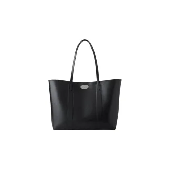 Mulberry Bayswater Cow Leather Tote Bag Shopping Bag Shoulder Bag Handbag Regular Women's Black