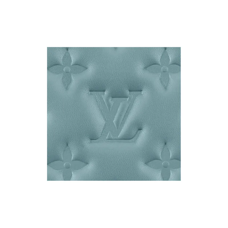 LOUIS VUITTON Coussin Pm Monogram Embossed Blue/Red-4
