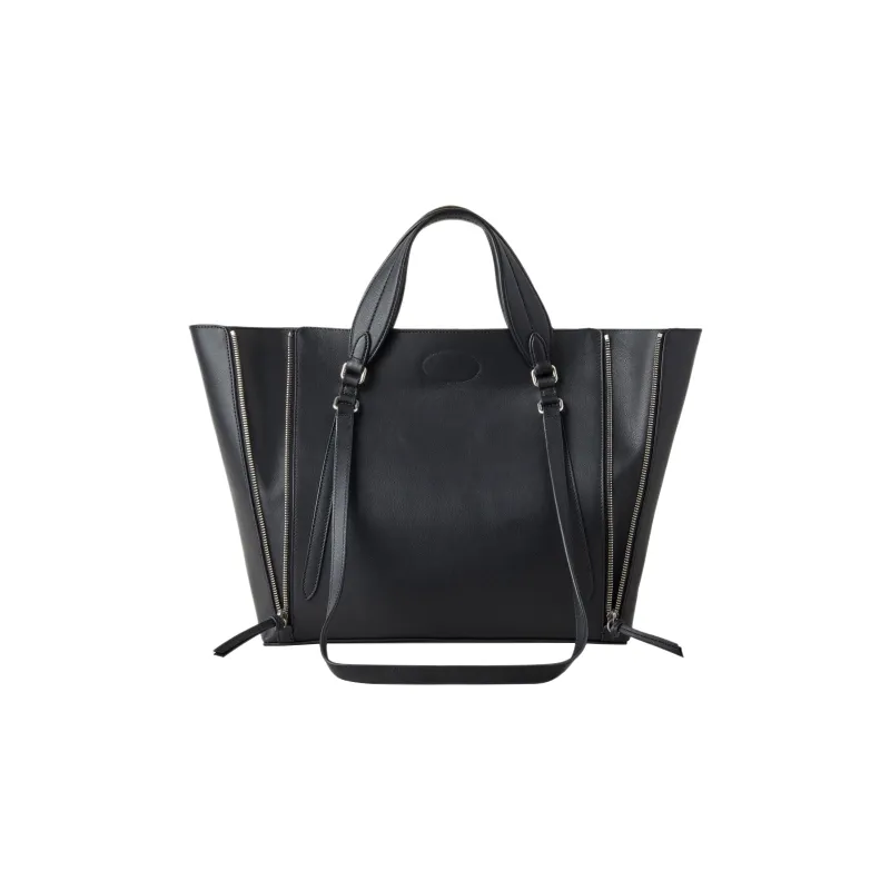 Mulberry Bayswater Calfskin Tote Bag, Shopping Bag, Shoulder Bag, Handbag Trumpets Women's Black-2