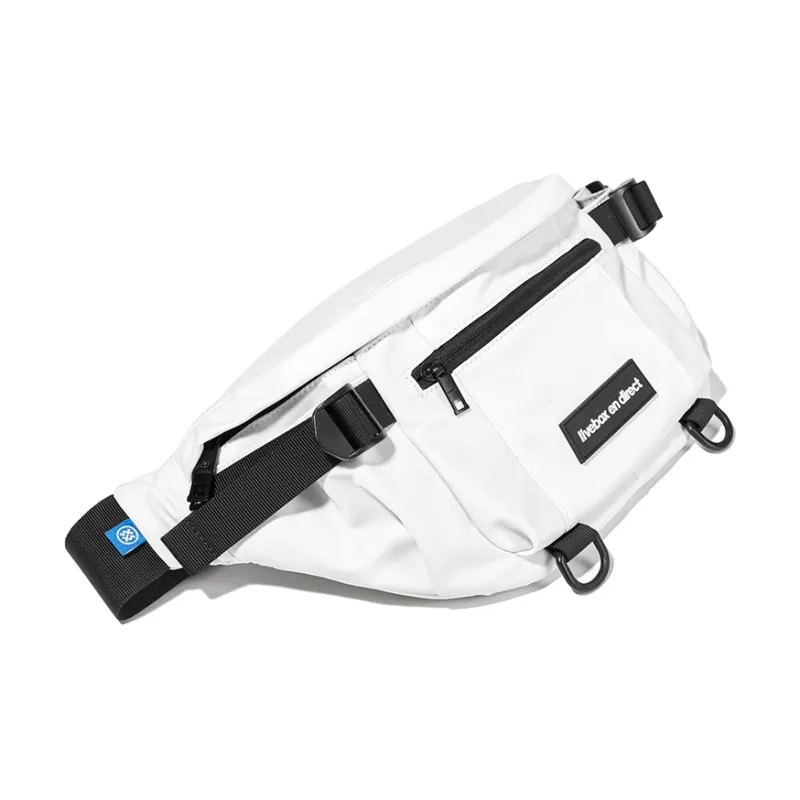 LIVEBOX EN DIRECT Nylon Fanny Pack Unisex Ecru-2