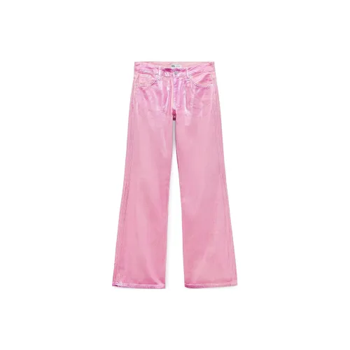 Barbie ZARA X Barbie Co-brand Jeans Women's Pink