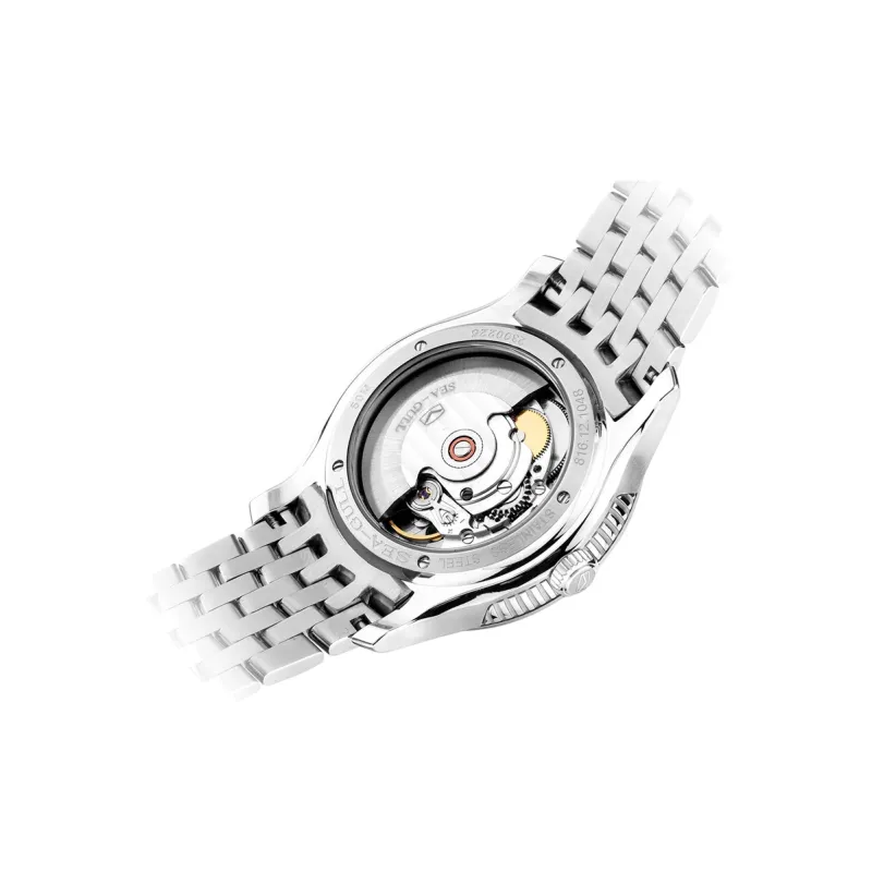 Sea Gull Business Formal Collection Automatic Mechanical Movement Steel Strap Watch Men's Watches White Dial-1