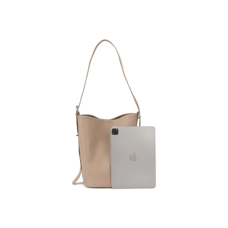 VENOF Cow Leather Premium Small Batch Women's One Shoulder Crossbody Tote Women's Stone Gray-5