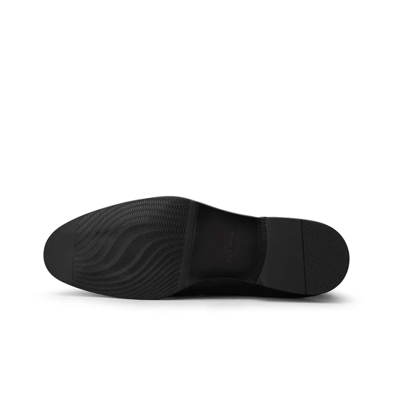 GOLDLION Dress Shoes Men Low Top Black/Brown-4