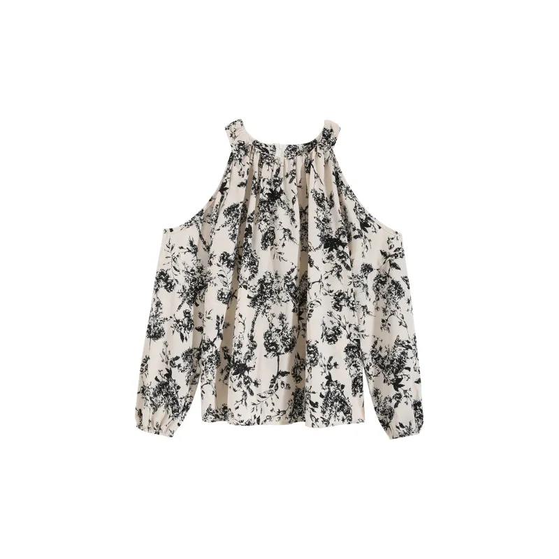 Adeworn Shirt Women's Black White-1