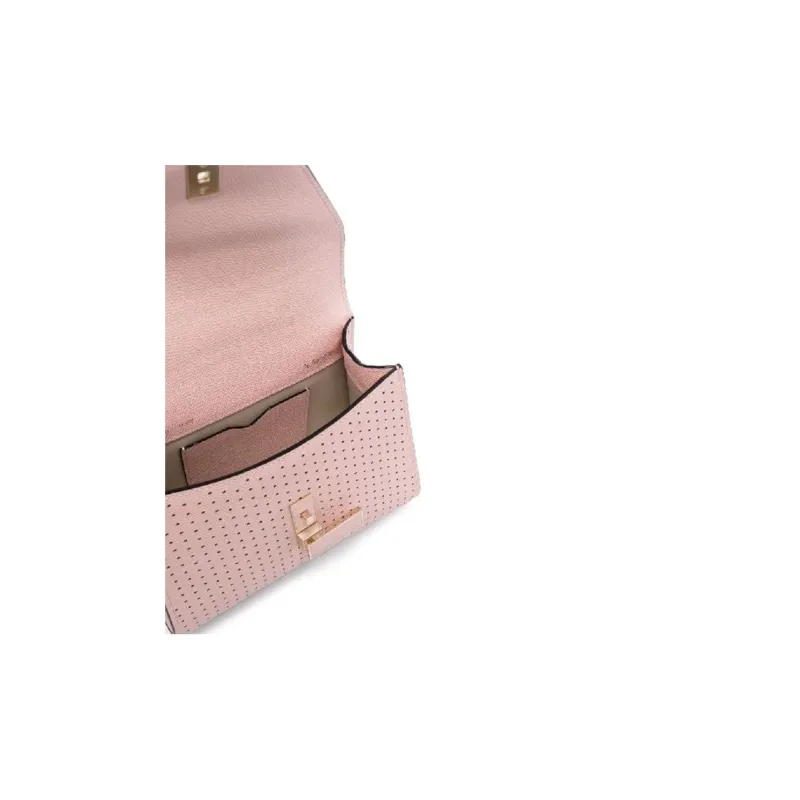 Valextra Iside Leather Shoulder Bag, Crossbody Bag, Handbag Women's Pink-3