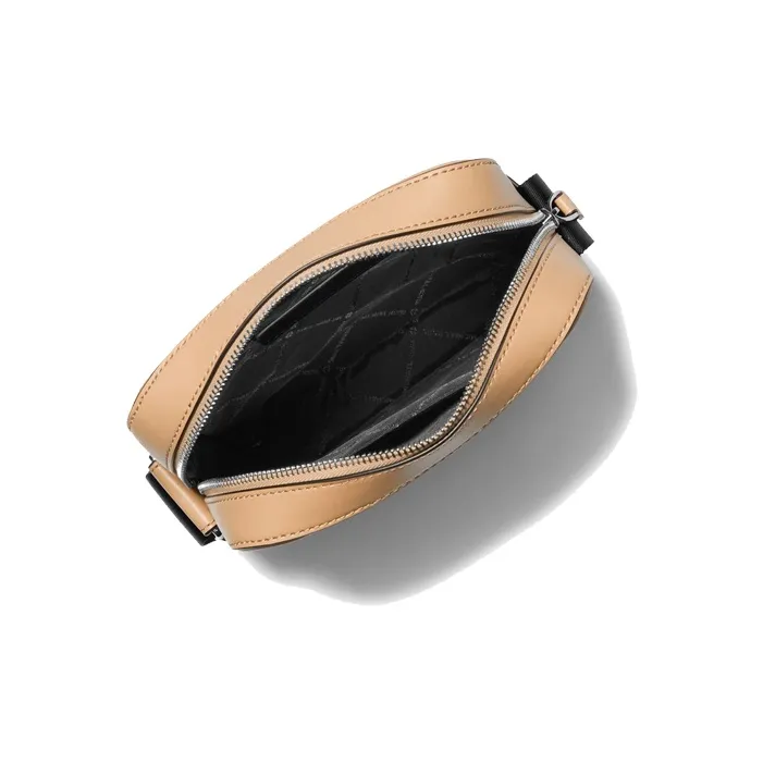 MICHAEL KORS MK Cooper Artificial Leather Crossbody Bag Small Size Men's Camel-1