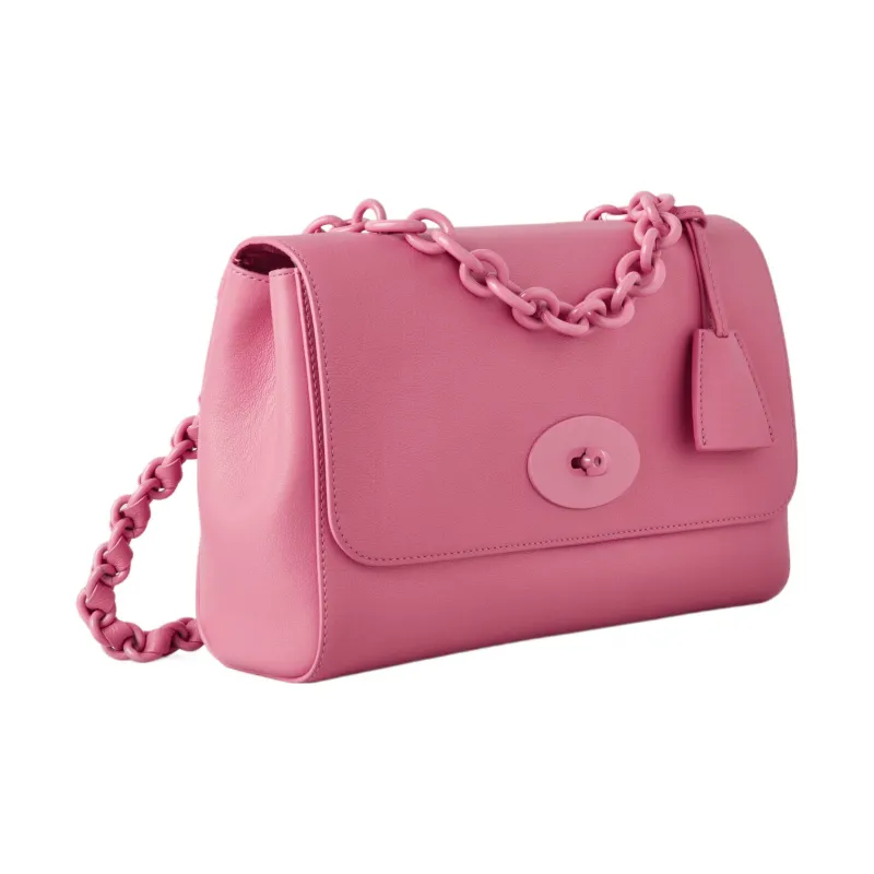 Mulberry Lily Smooth Calf Leather Handbag Shoulder Bag Women's Pink-2