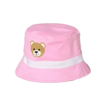 MOSCHINO Cotton Bucket Hats Baby Pink