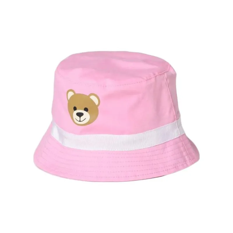 MOSCHINO Cotton Bucket Hats Baby Pink-0