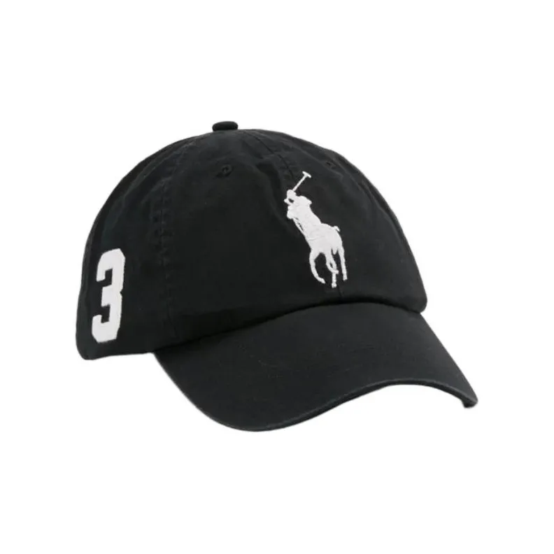 Polo Ralph Lauren Cotton Baseball Caps Men's Black-0