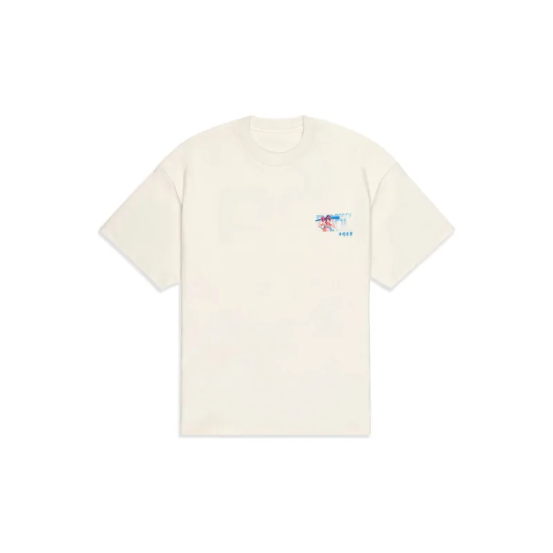 Lol X LiNing T Shirts Unisex Ecru-1