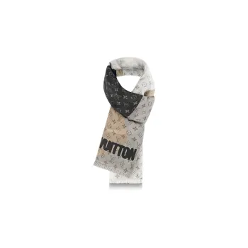 LOUIS VUITTON Portrait Knit Scarves Unisex Multicolor