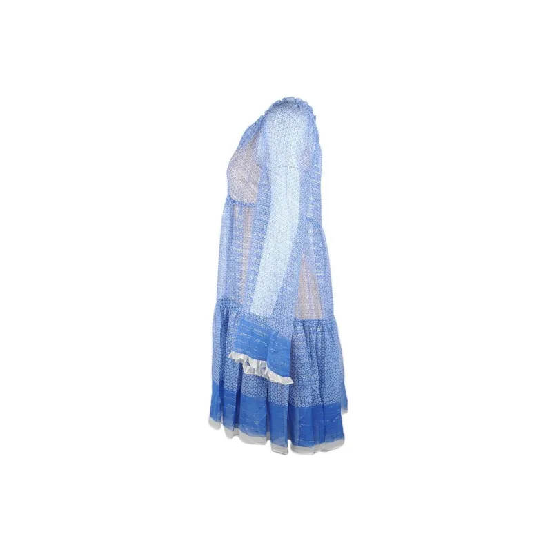 Stella McCartney Long Sleeved Dresses Women's Blue-2