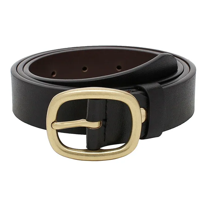 FREE RABBITⅡ Oval Pin Buckle Cow Leather Leather Belts Unisex 2.8CM-9