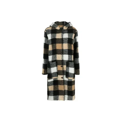 WOOLRICH Checked Single-breasted Coat